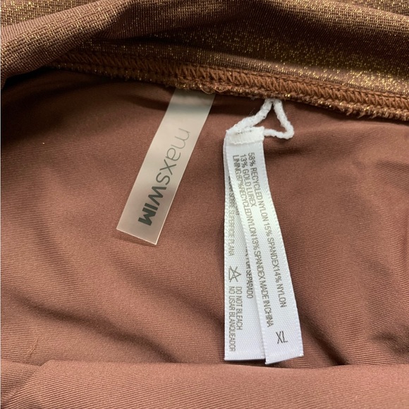 Max Swim Sydney cocoa shimmer bikini bottoms - Picture 4 of 6